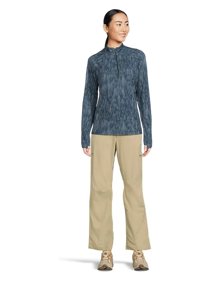 Женская толстовка L.L.Bean Access Trail Quarter Zip Print — 5