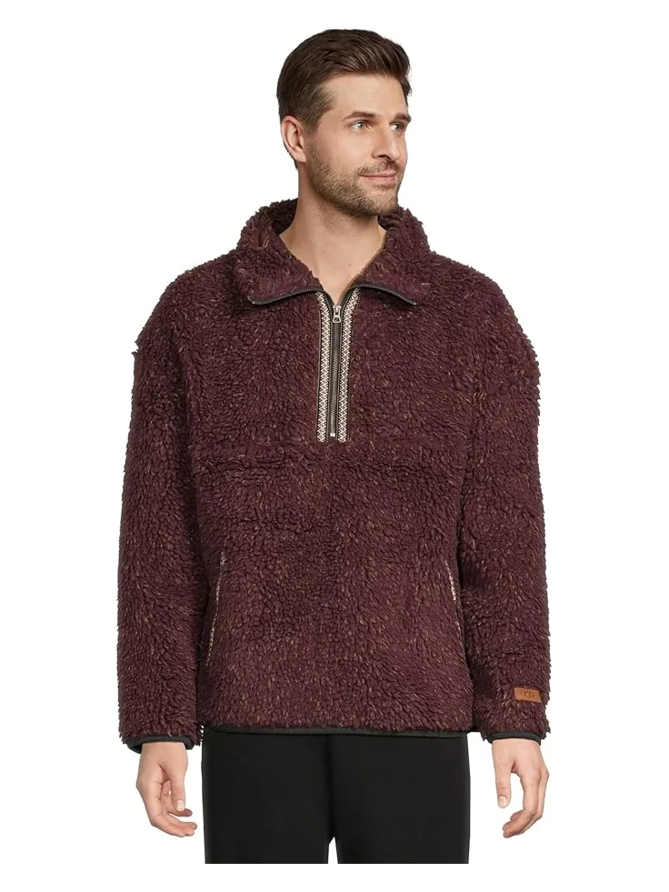 Мужской худи UGG Uggbraid Confetti Half Zip, Wild Grape — 1