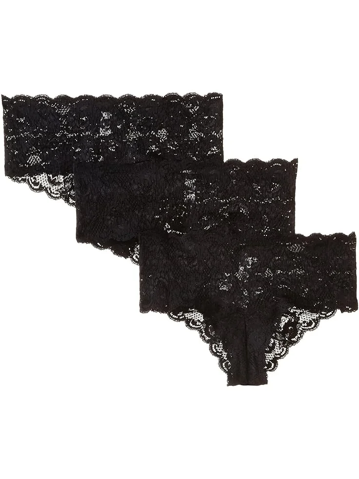Женское белье Cosabella Never Say Never 3 Pack Hottie Hotpant — черный