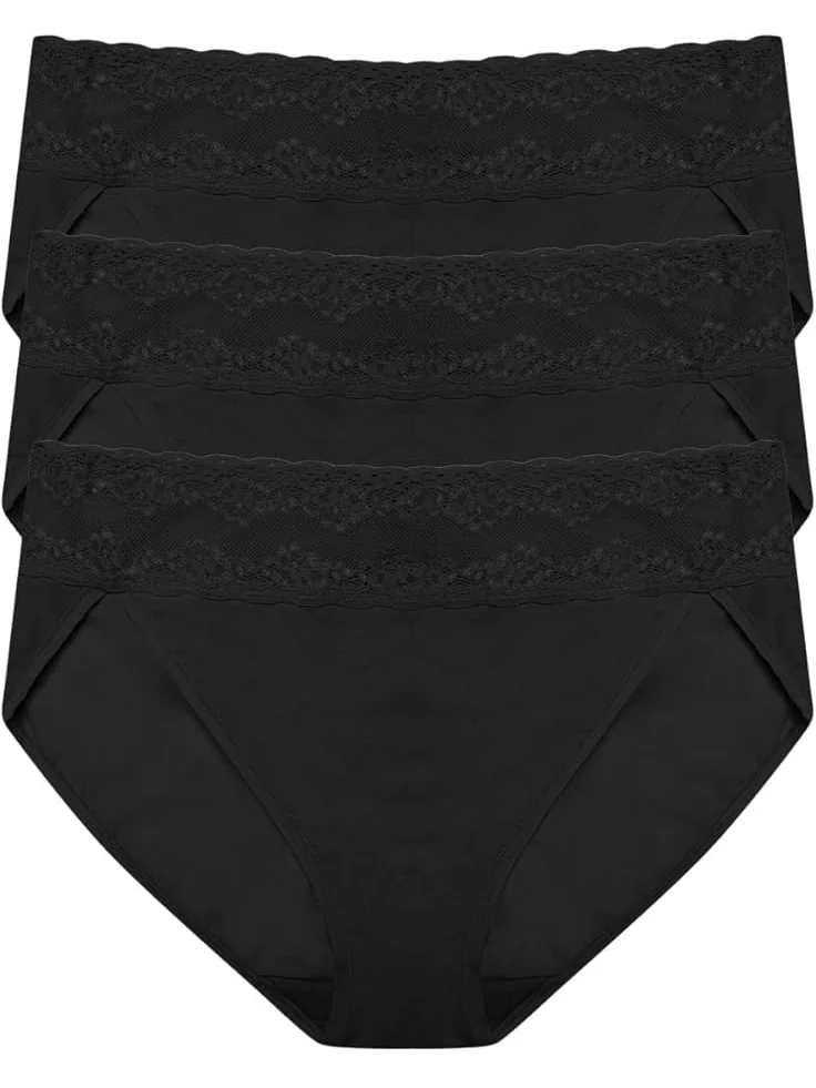 Женское нижнее белье Natori Bliss Perfection One Size French Bikini 3-pack — 1