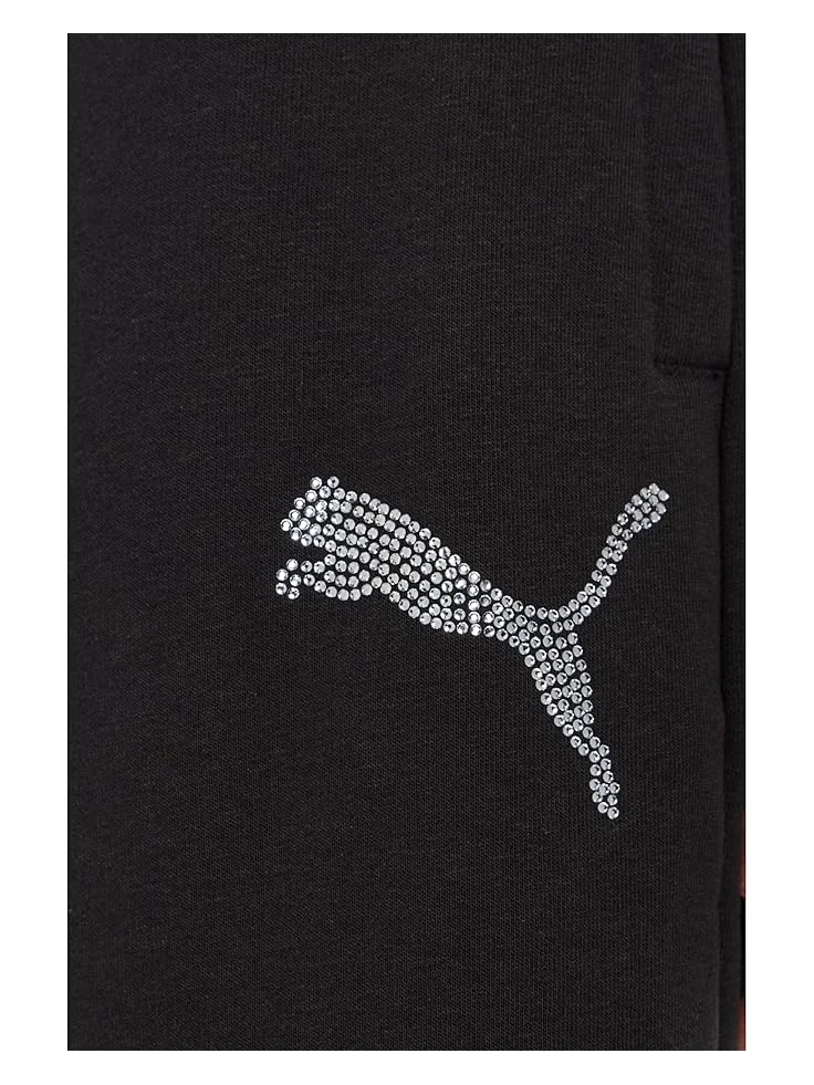 Женские брюки PUMA Essentials Graphics Leo Luxe Bedazzled Slouchy — 5