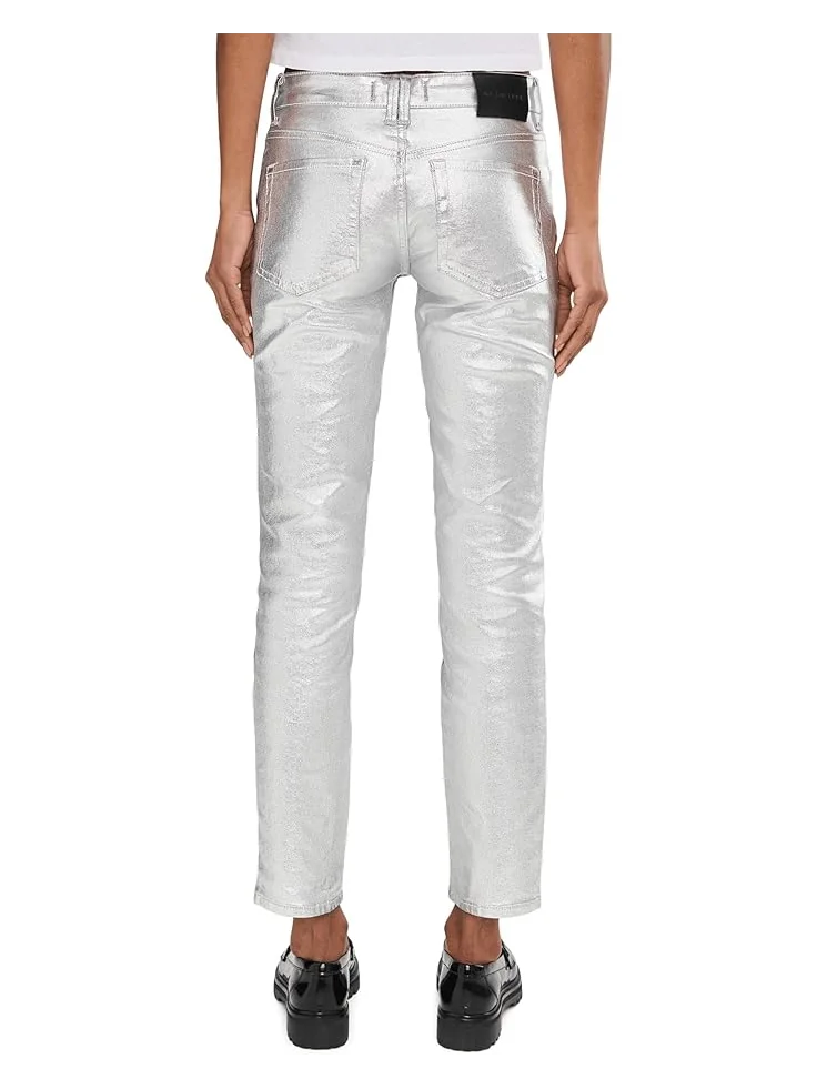 Женские брюки Free People Oracle Metallic — 4