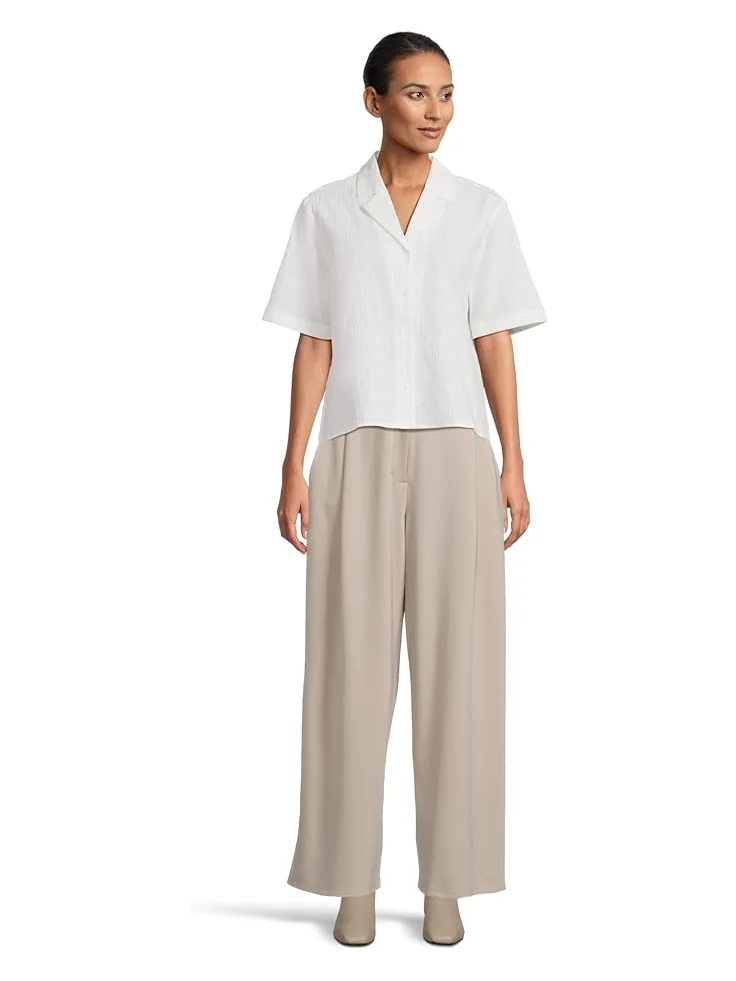 Женские брюки Eileen Fisher Lightweight Ponte Pleat Front — 5
