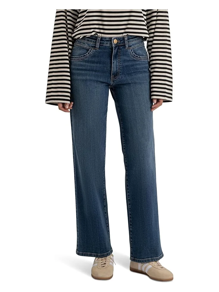 Женские джинсы KUT from the Kloth Jodi High-Rise Straight Leg 5 Pocket-Front Pocket Inset, Amusement — 1