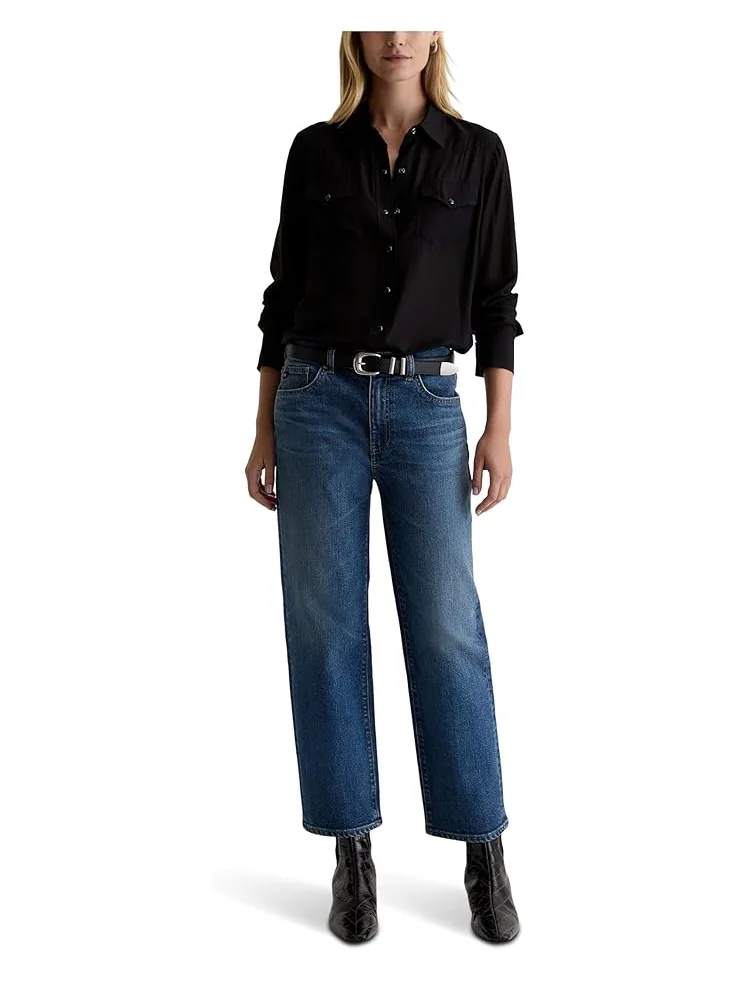 Женские джинсы AG Jeans Brinley Mid Rise Straight, Hotel California — 5