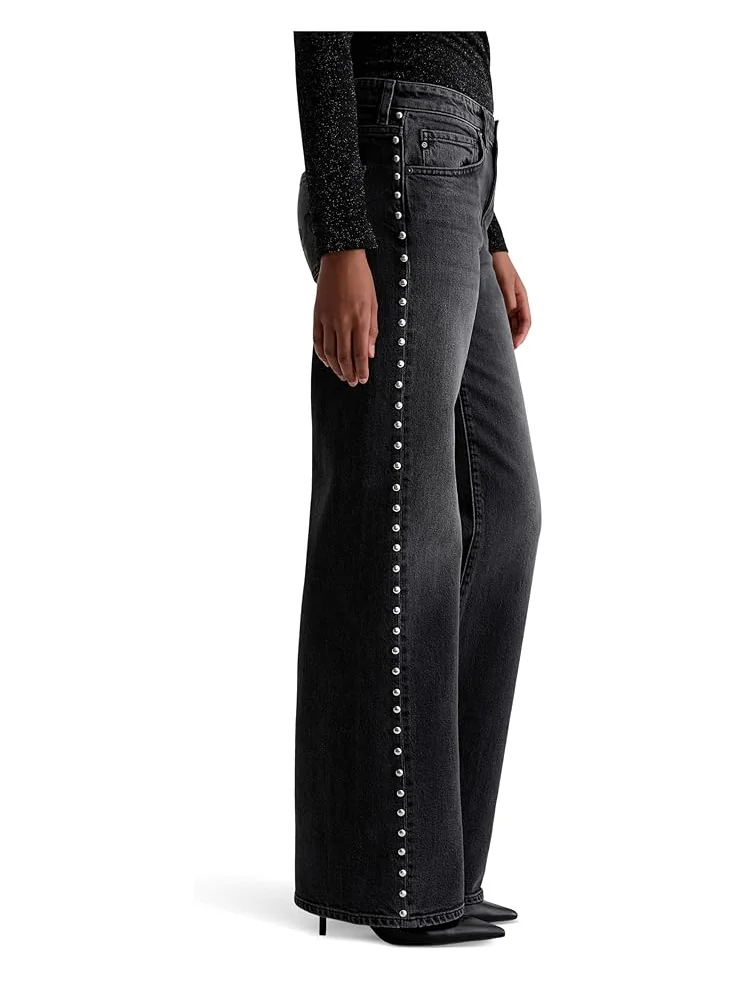 Женские джинсы AG Jeans Adria Low Rise Baggy Wide Leg, Immensity — 3