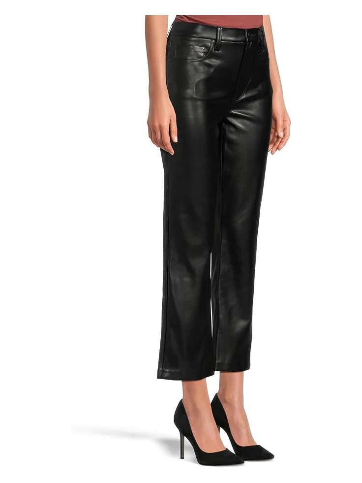Женские джинсы Joe's Jeans The Lyra Slim Ankle Vegan Leather в черном цвете — 2