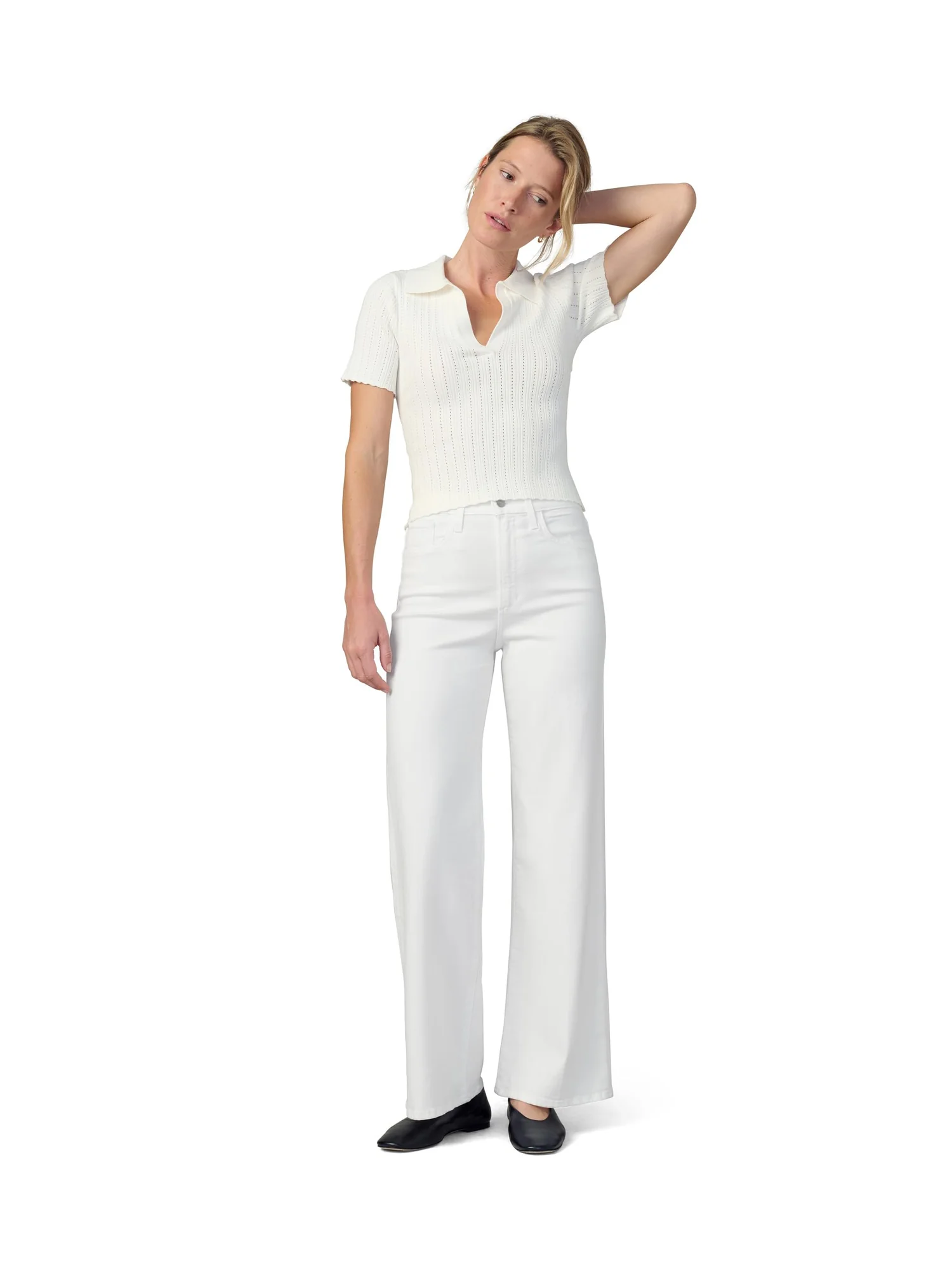 Джинсы Joe's Jeans The Mia Wide Leg Petite — изображение 5 из 5, белый