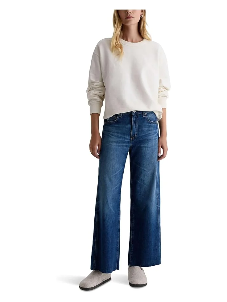 Женские джинсы AG Jeans Saige Mid Rise Wide Leg Crop — 5