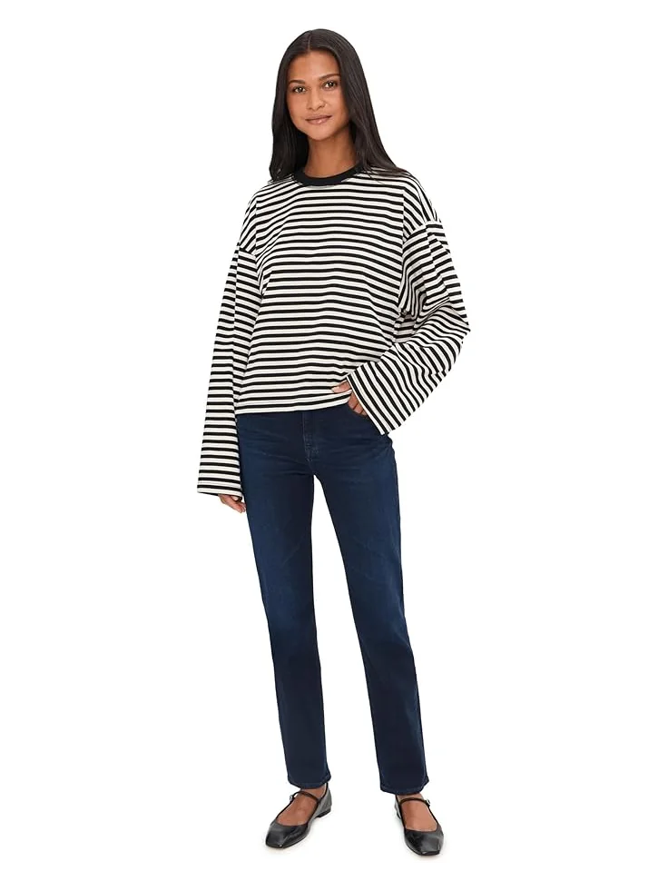 Женские джинсы AG Jeans Mari Mid Rise Slim Straight, 3 Years Gravity — 2