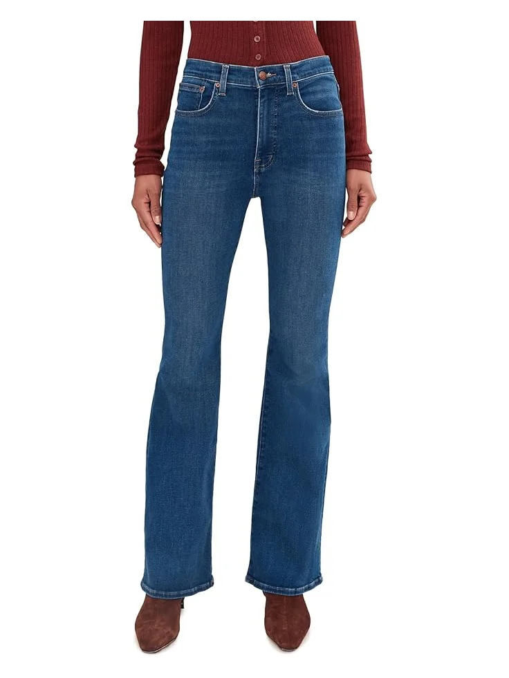 Женские джинсы Madewell Stretch Flare в цвете Carville Wash — 1