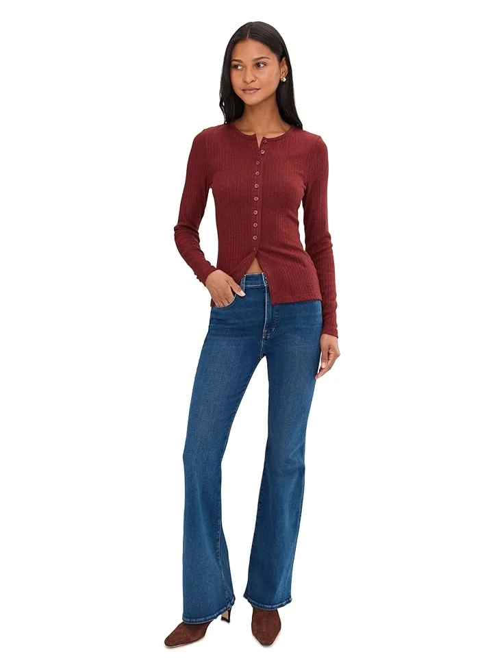 Женские джинсы Madewell Stretch Flare в цвете Carville Wash — 2