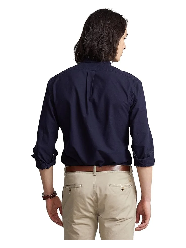 Мужская классическая рубашка Oxford Polo Ralph Lauren Classic Fit Garment Dyed — 2