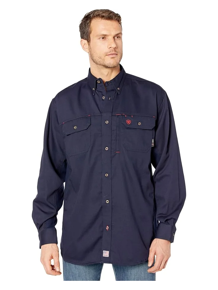 Мужская рабочая рубашка с длинным рукавом Ariat Fr Solid Vent — 1