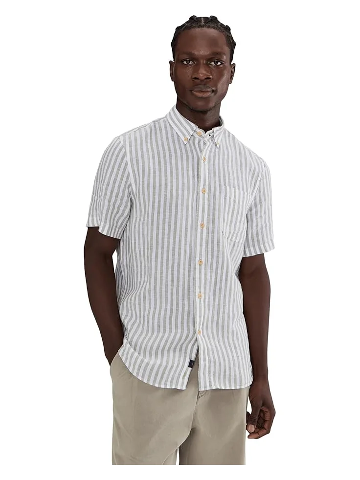 Мужская короткая рубашка Faherty Laguna Linen — 1