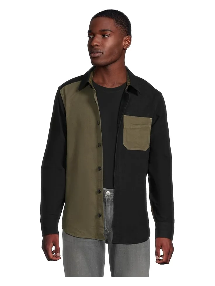 Мужская рубашка L.L.Bean Signature 1933 Chamois Cloth Long-Sleeve Mixed Media Regular — 1