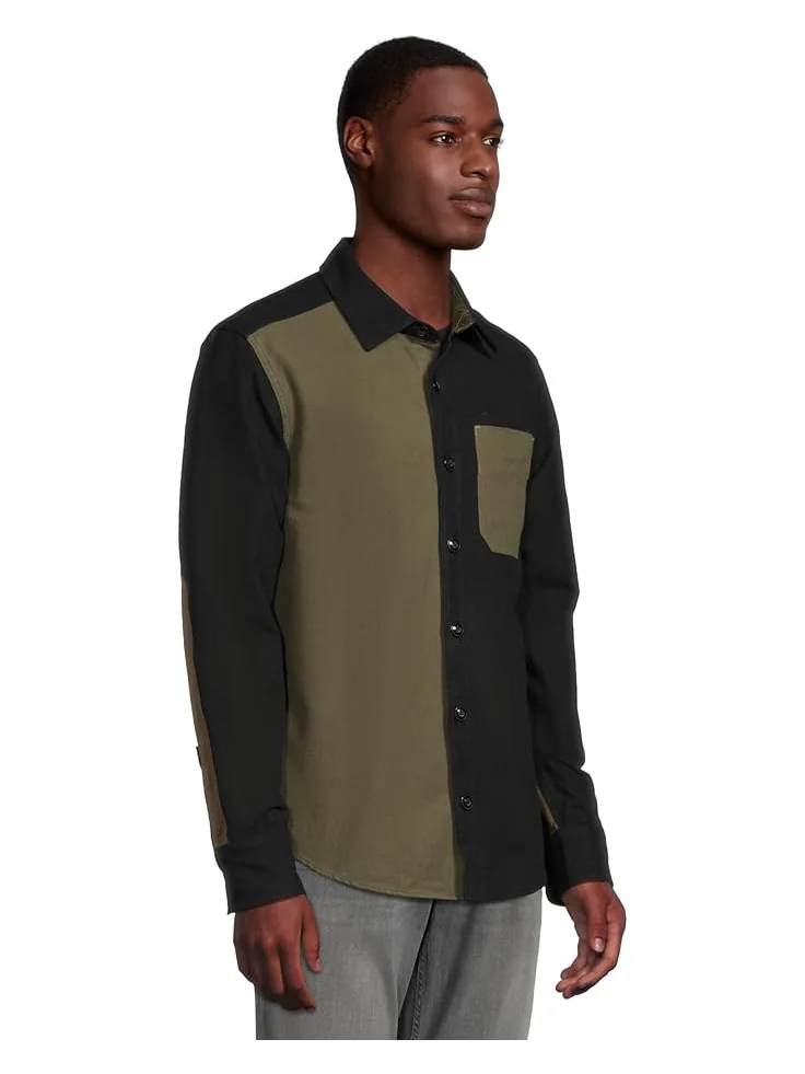 Мужская рубашка L.L.Bean Signature 1933 Chamois Cloth Long-Sleeve Mixed Media Regular — 2