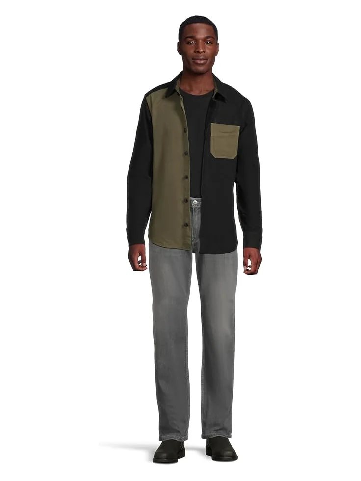 Мужская рубашка L.L.Bean Signature 1933 Chamois Cloth Long-Sleeve Mixed Media Regular — 5