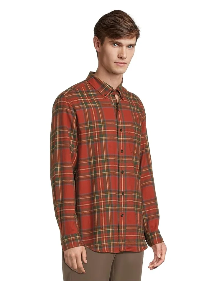 Мужская рубашка L.L.Bean Scotch Plaid Flannel Traditional Fit — 2