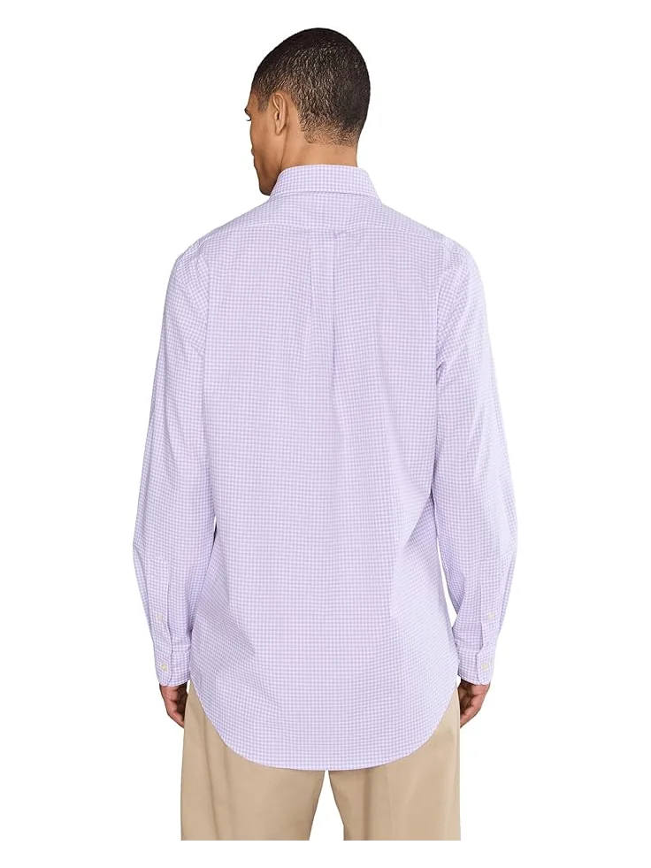 Мужская рубашка Polo Ralph Lauren Classic Fit Gingham Stretch Poplin — 4