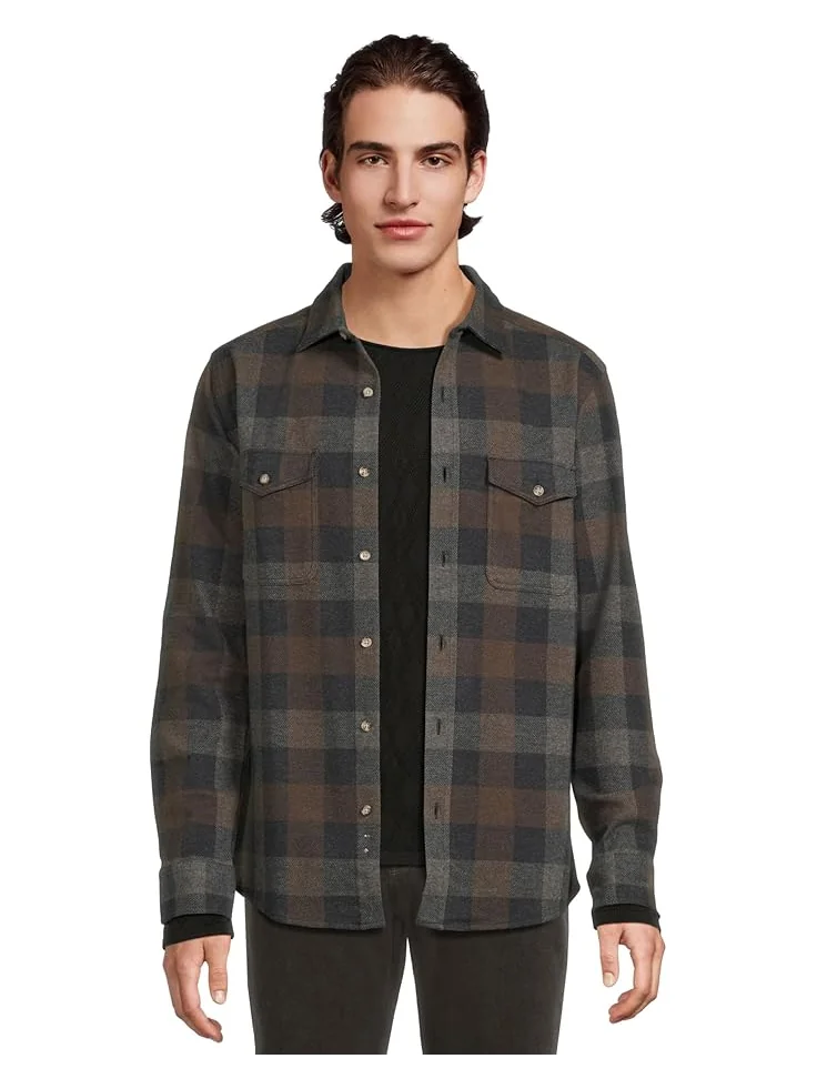 Мужская рубашка Johnston & Murphy Brushed Button-Front Knit — 1
