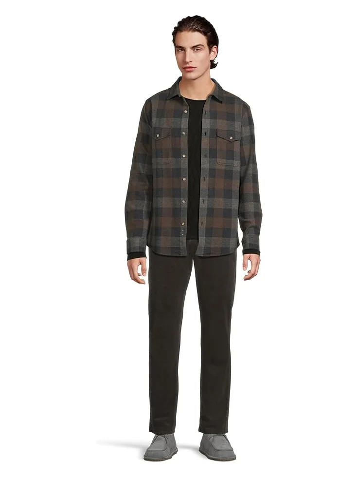 Мужская рубашка Johnston & Murphy Brushed Button-Front Knit — 5