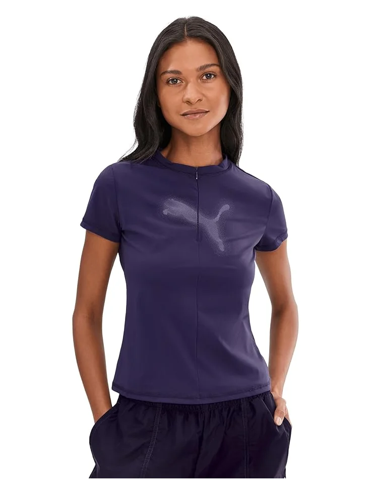Женская футболка PUMA Dare To Slim Fit Half Zip Graphic — 1