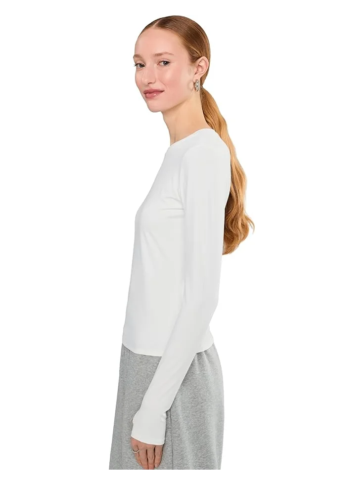 Женская футболка Splits59 Airweight Lite Long Sleeve Waist Length — 3
