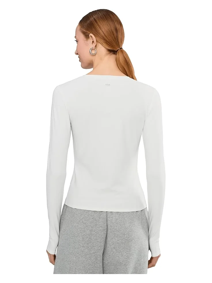 Женская футболка Splits59 Airweight Lite Long Sleeve Waist Length — 4