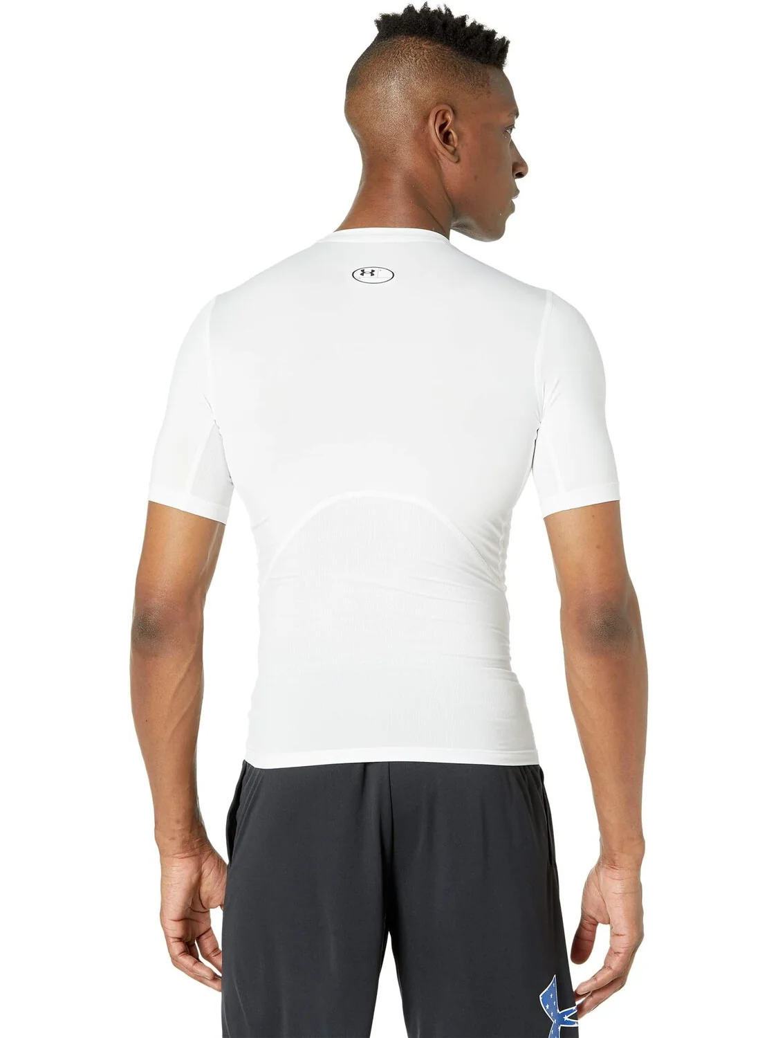 Компрессионный рукав Heatgear Armor с коротким рукавом Under Armour — изображение 2 из 4, белый/черный