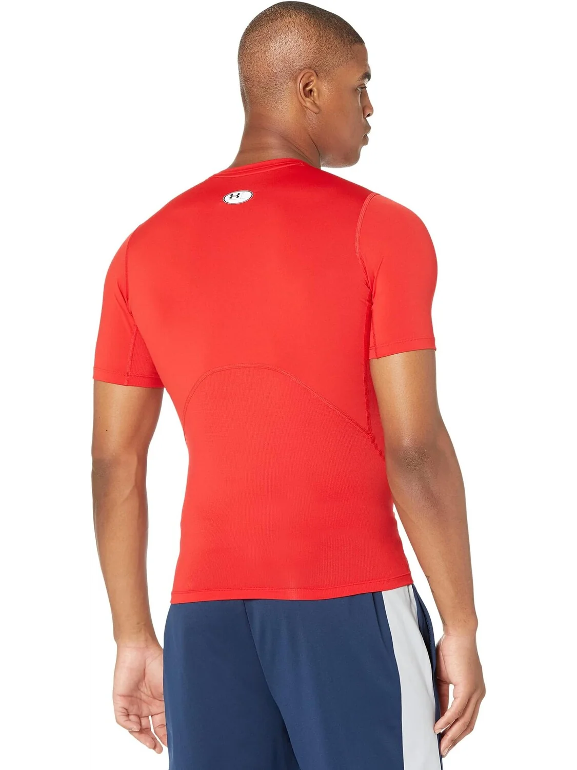 Компрессионный рукав Heatgear Armor с коротким рукавом Under Armour — изображение 2 из 4, красный/белый