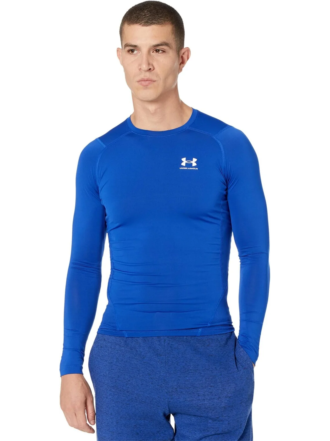 Компрессионный длинный рукав Heatgear Armor Under Armour — изображение 1 из 4, белый