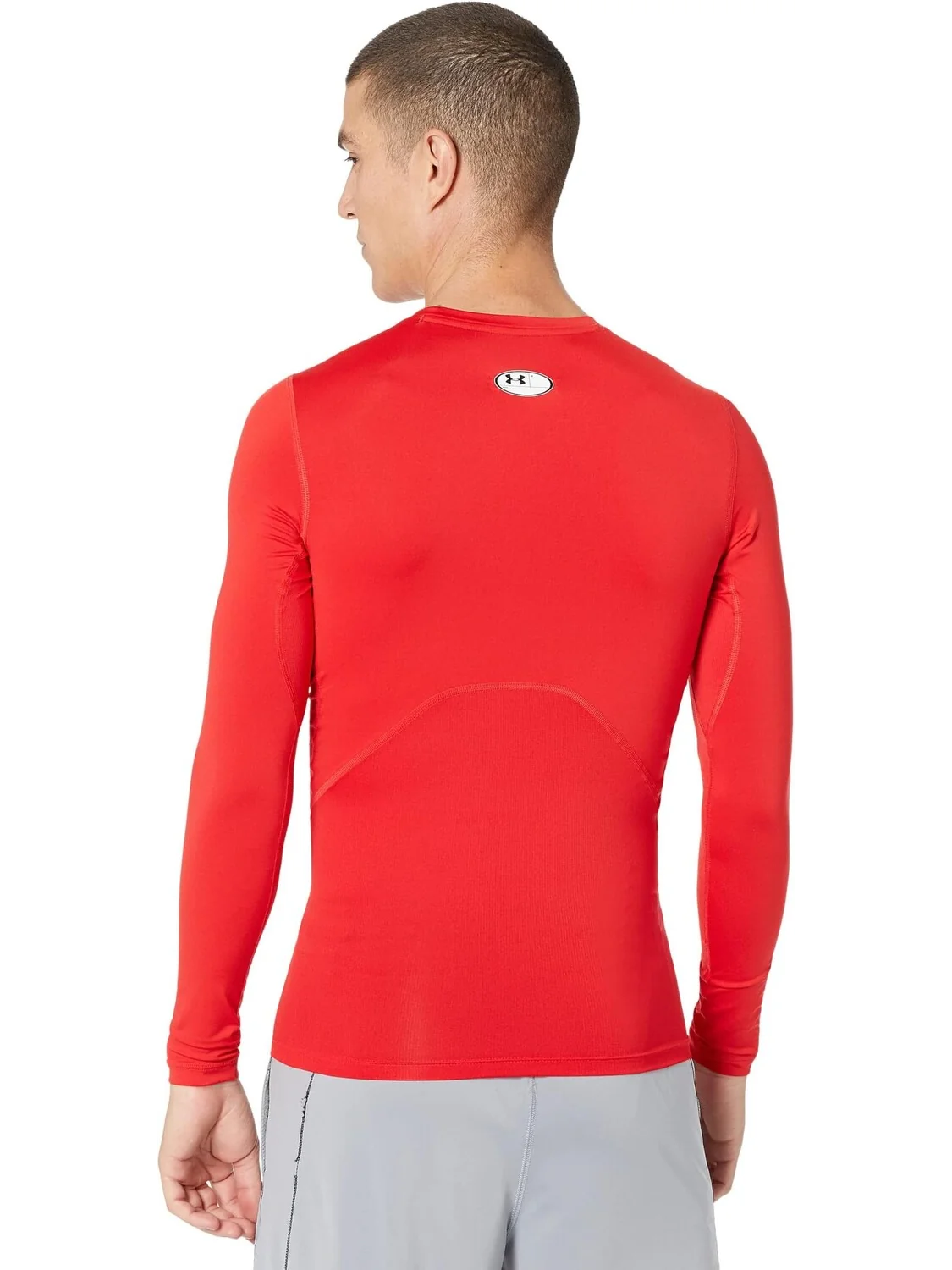Компрессионный длинный рукав Heatgear Armor Under Armour — изображение 2 из 4, красный/белый