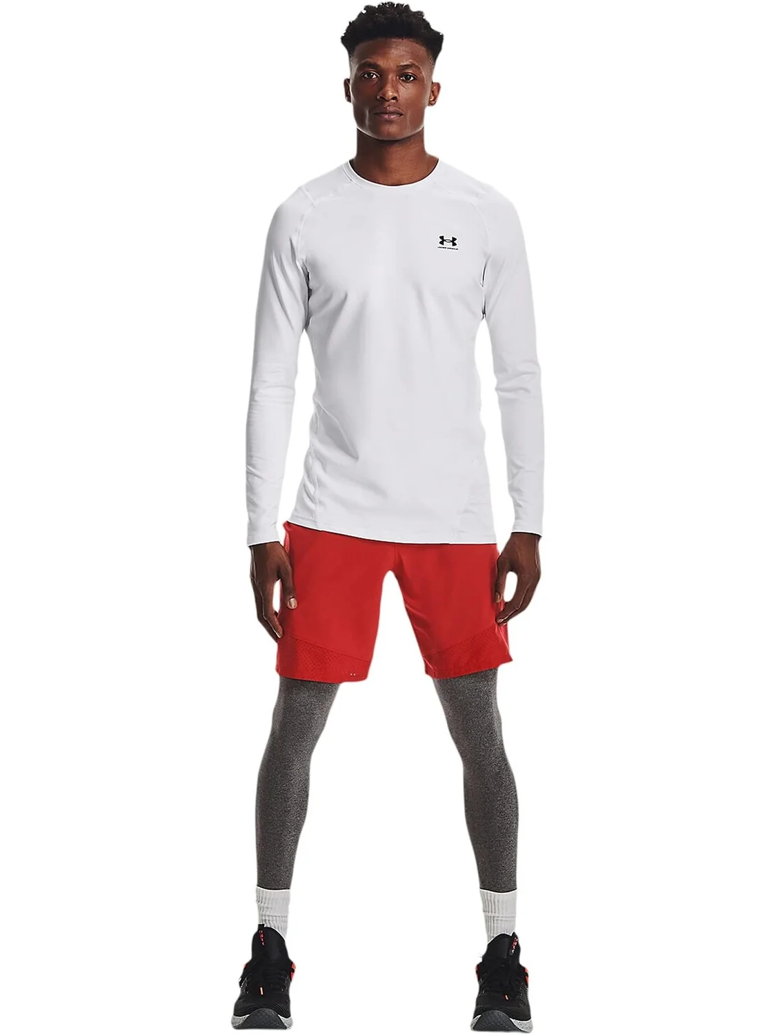 ColdGear Armor Fitted Crew Under Armour — изображение 4 из 4, белый/черный