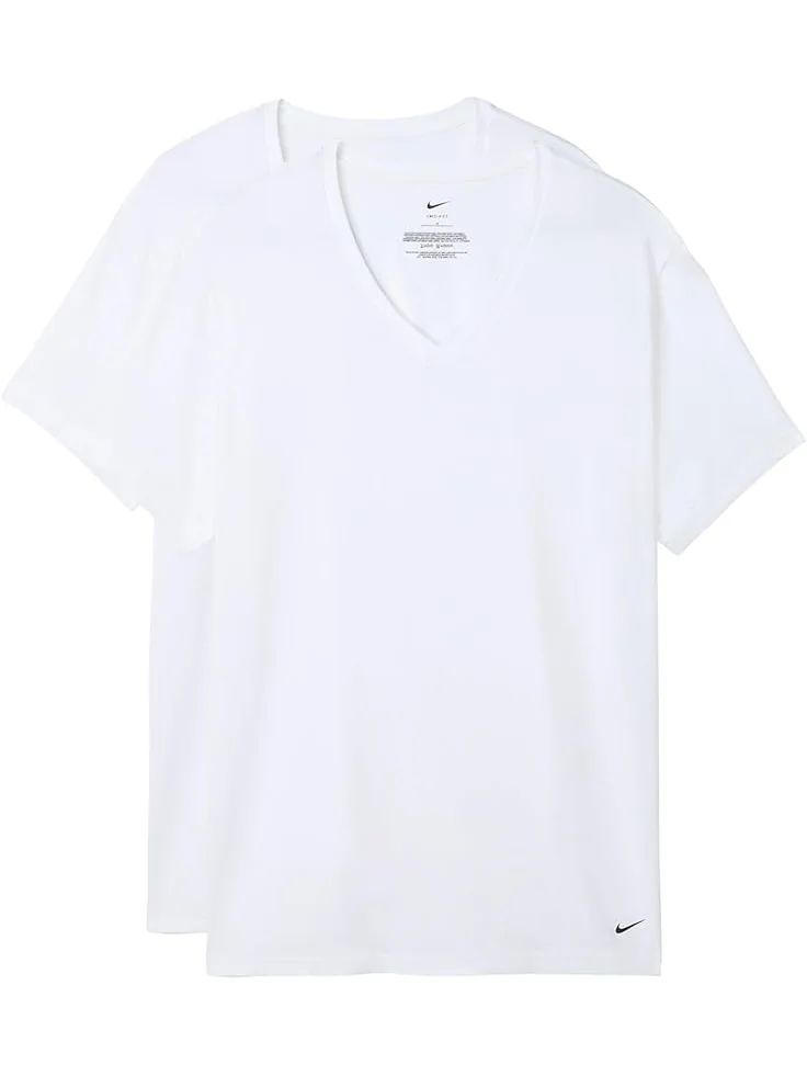 Мужская футболка Nike All Day Cotton Stretch V-Neck 2-Pack — 1
