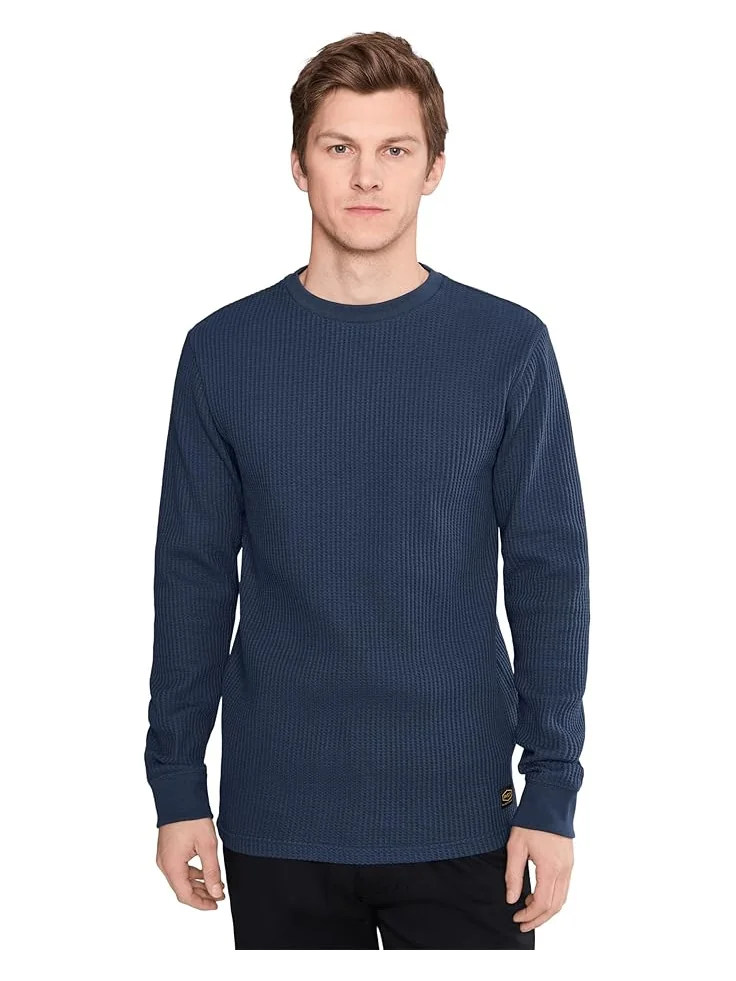 Мужская футболка RVCA Day Shift Thermal L/S — синий