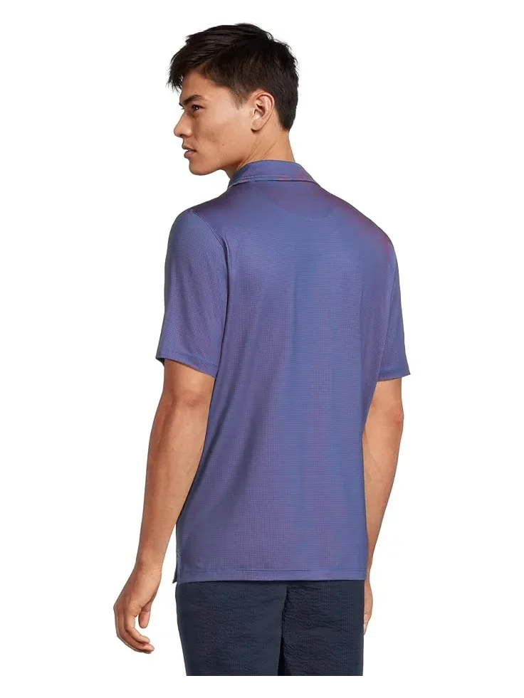 Мужская футболка Johnston & Murphy Xc4 Performance Cool Degree Mini Gingham — 3