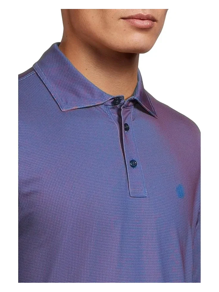 Мужская футболка Johnston & Murphy Xc4 Performance Cool Degree Mini Gingham — 4
