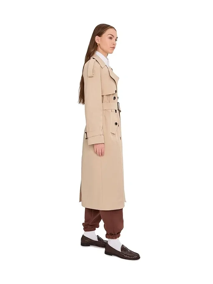 Пальто двубортное макси Relaxed Db Maxi Trench Avec Les Filles — 3