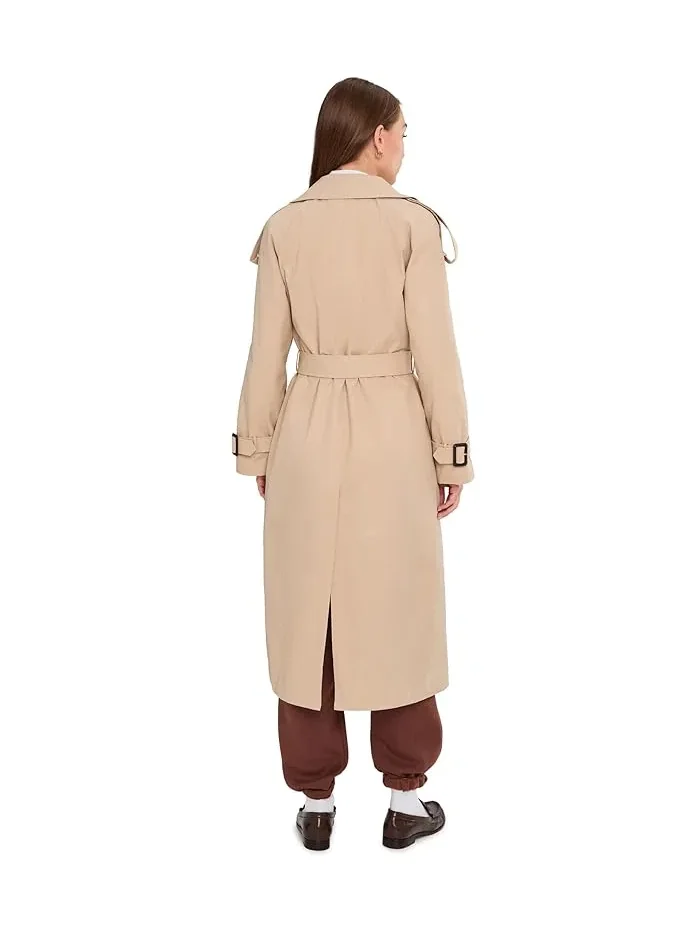 Пальто двубортное макси Relaxed Db Maxi Trench Avec Les Filles — 4