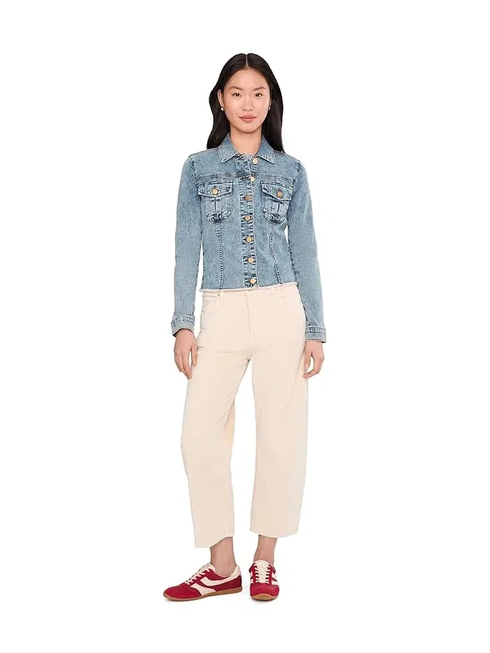 Джинсовая куртка cropped Kara Jacket KUT from the Kloth, Sleek — 2