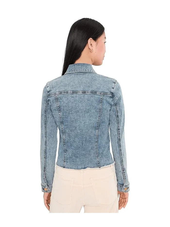 Джинсовая куртка cropped Kara Jacket KUT from the Kloth, Sleek — 4