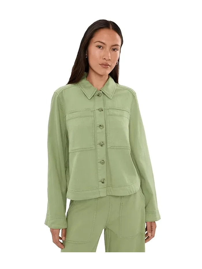 Джинсовая куртка-рубашка Petite High-Low Liverpool Los Angeles — 1