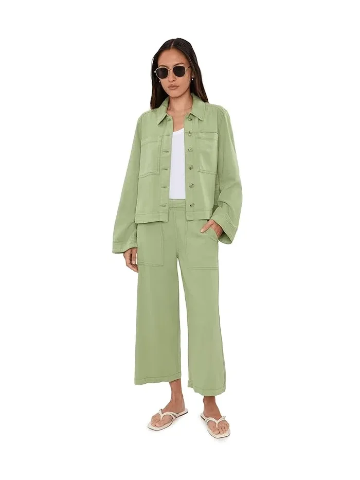 Джинсовая куртка-рубашка Petite High-Low Liverpool Los Angeles — 2