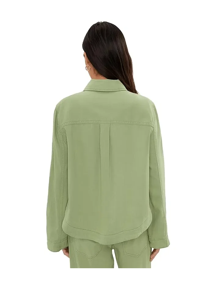 Джинсовая куртка-рубашка Petite High-Low Liverpool Los Angeles — 4