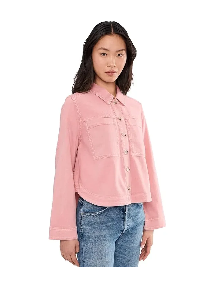 Джинсовая рубашка-куртка Petite High-Low Liverpool Los Angeles — 1