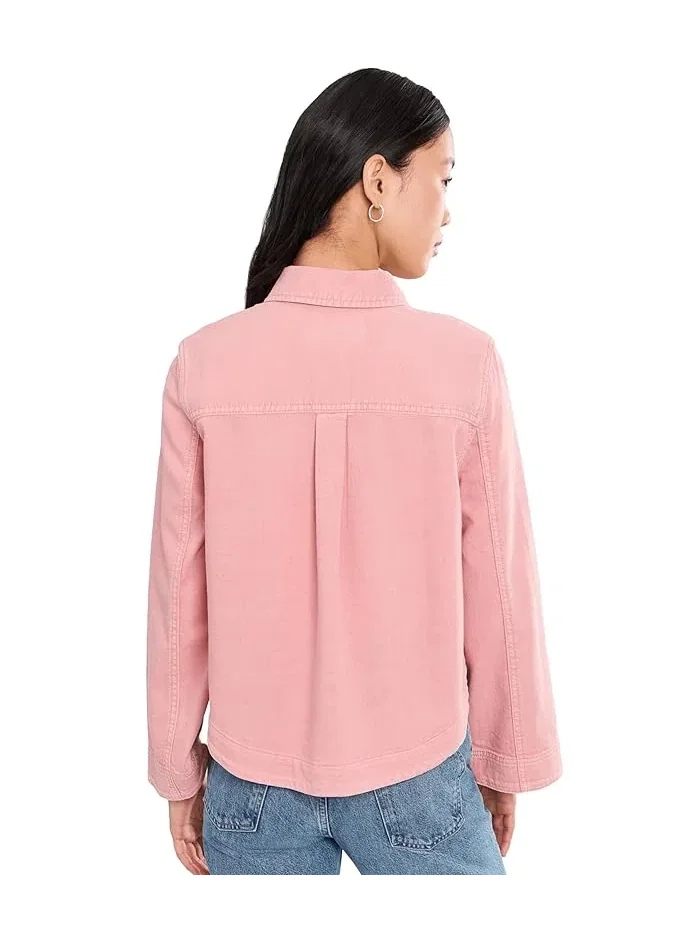 Джинсовая рубашка-куртка Petite High-Low Liverpool Los Angeles — 4