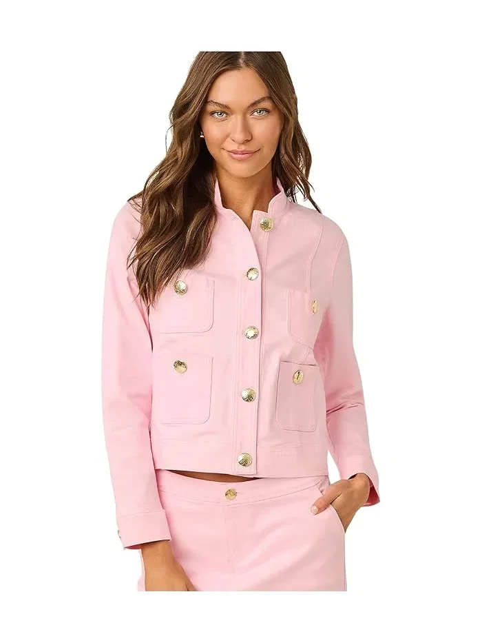 Джинсовая куртка с подкладкой Sherpa Lilly Pulitzer — 1