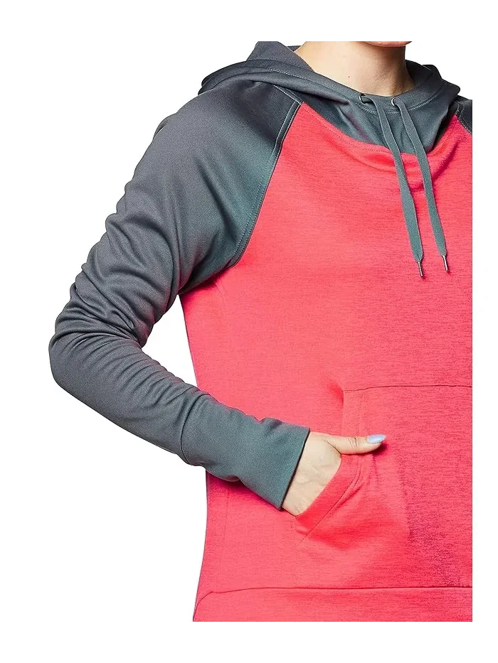 Худи флисовое Hanes — изображение 3 из 3, серый/розовый