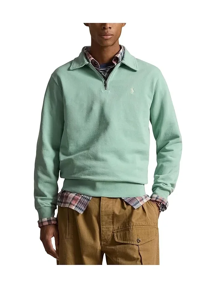 Толстовка флисовая с четверть-застежкой-молнией Loopback Polo Ralph Lauren — 1
